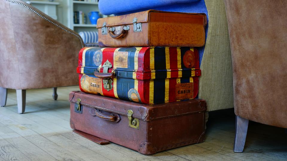 Malas de viagem prontas para embarque