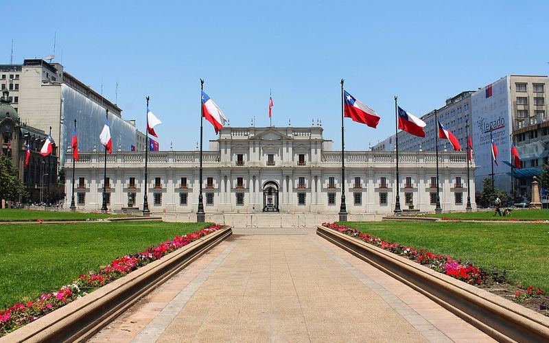 Palácio de La Moneda em Santiago do Chile